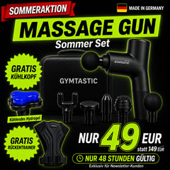 Sommer Set 26 - Massage Gun 2.0 + Rückentrainer + Kühlkopf 1